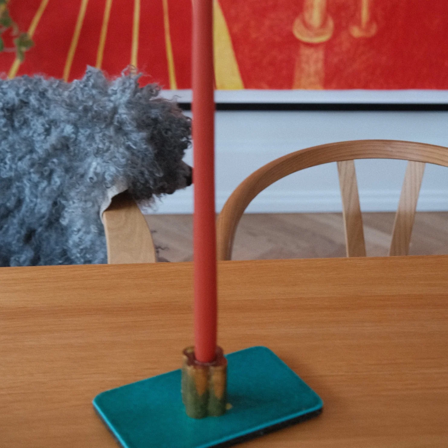 Hånddyppede kronelys • 45 cm • Rust
