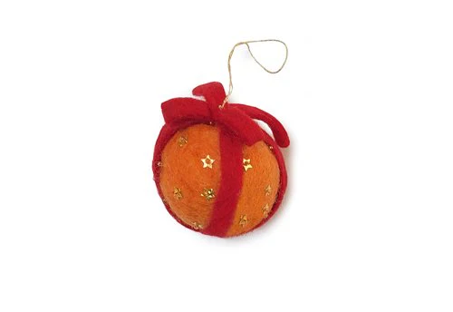 Julepynt • Appelsin • Uld - Image 3