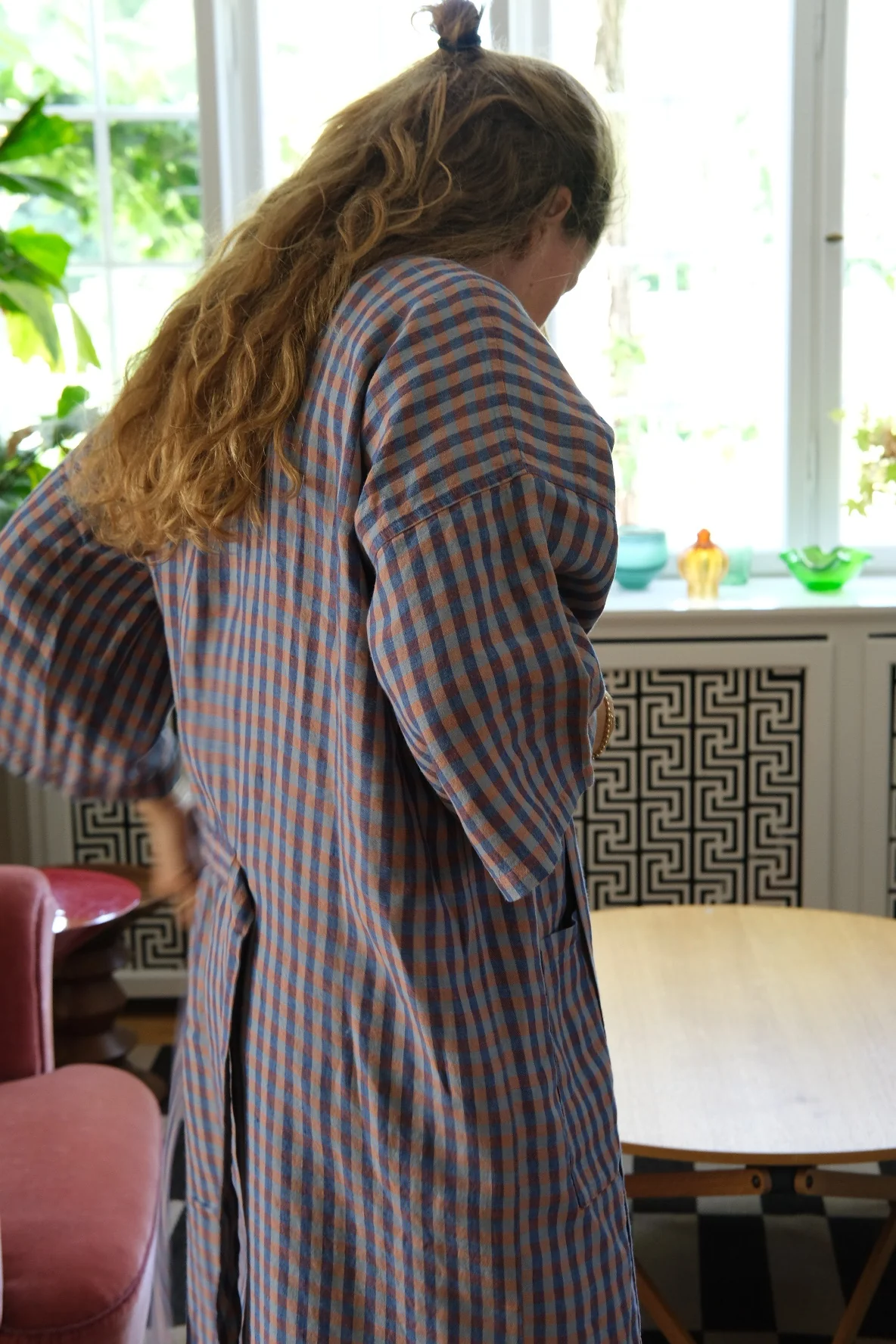 Kimono • M • Vichy Sienne Bleu • Ternet