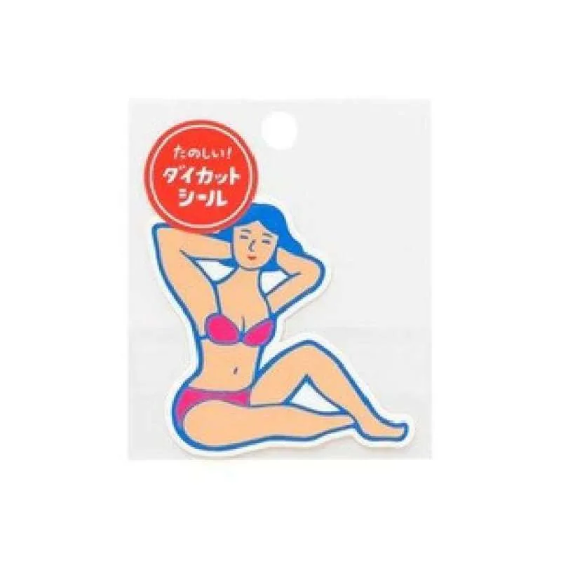 Klistermærke • 7 cm • Bikini