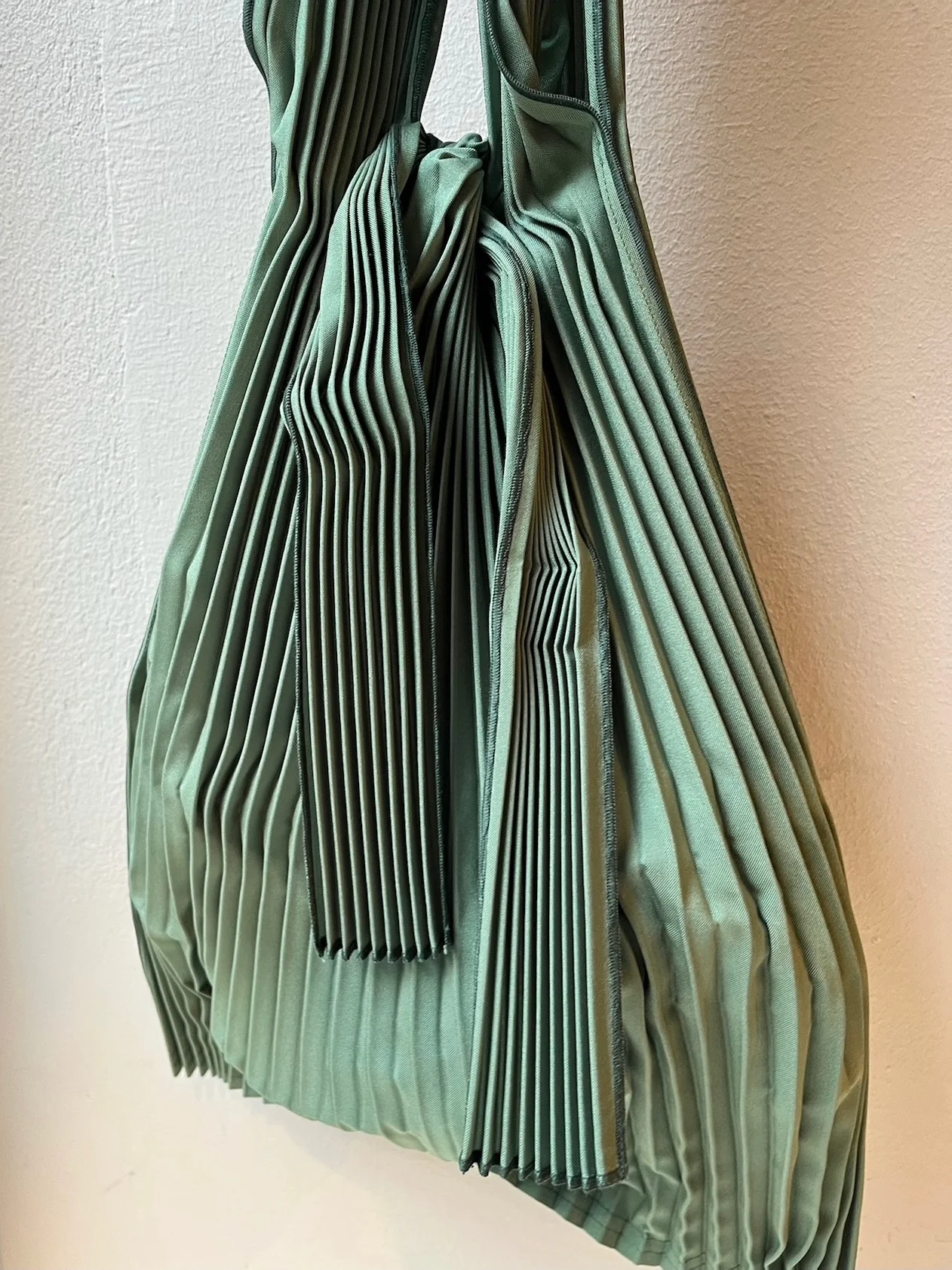 Taske • Plisseret • Bio nedbrydelig • Indkøb • Grøn - Image 2