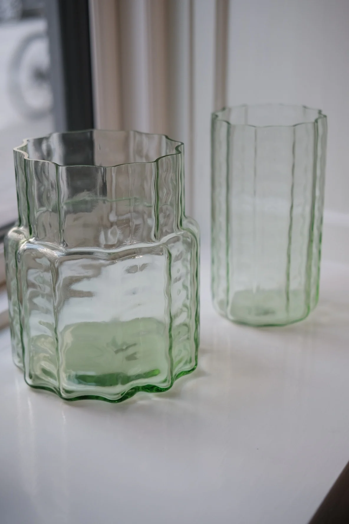 Vase • Glas • Transparent Grøn • Lille - Image 2